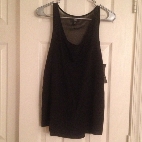 DISO PLEASE SHARE Mossimo Black Tank - Picture 2 of 3