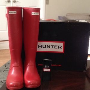 Hunter Original Tall Red Rain Boots
