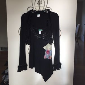 2 piece sweater cami and bolero sweater jacket.