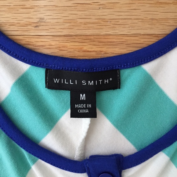 Turquoise & White Chevron Tank - Picture 3 of 4