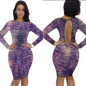 Purple Bodycon Dress