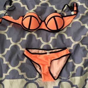 Orange bathing suit