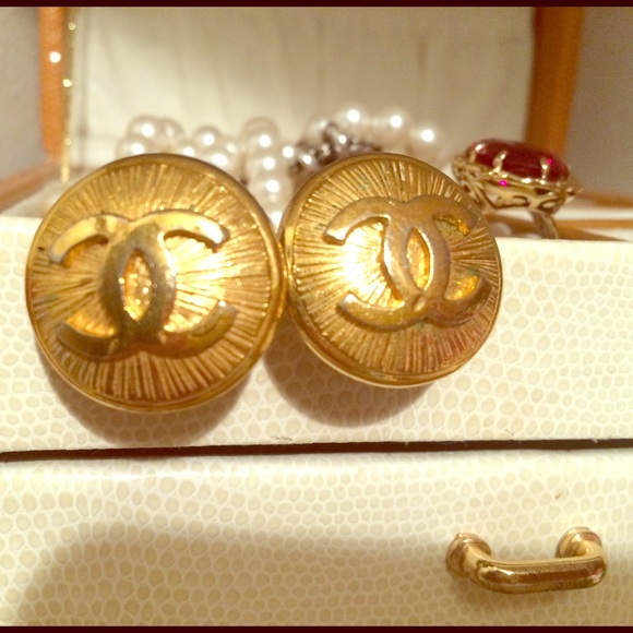 Vintage CHANEL Gold Earrings