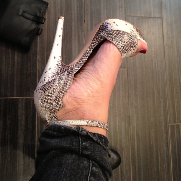 Steven by Steve Madden Python heels
