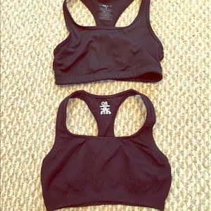 2 small sport bras