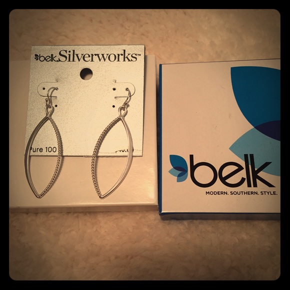 Silver teardrop earrings
