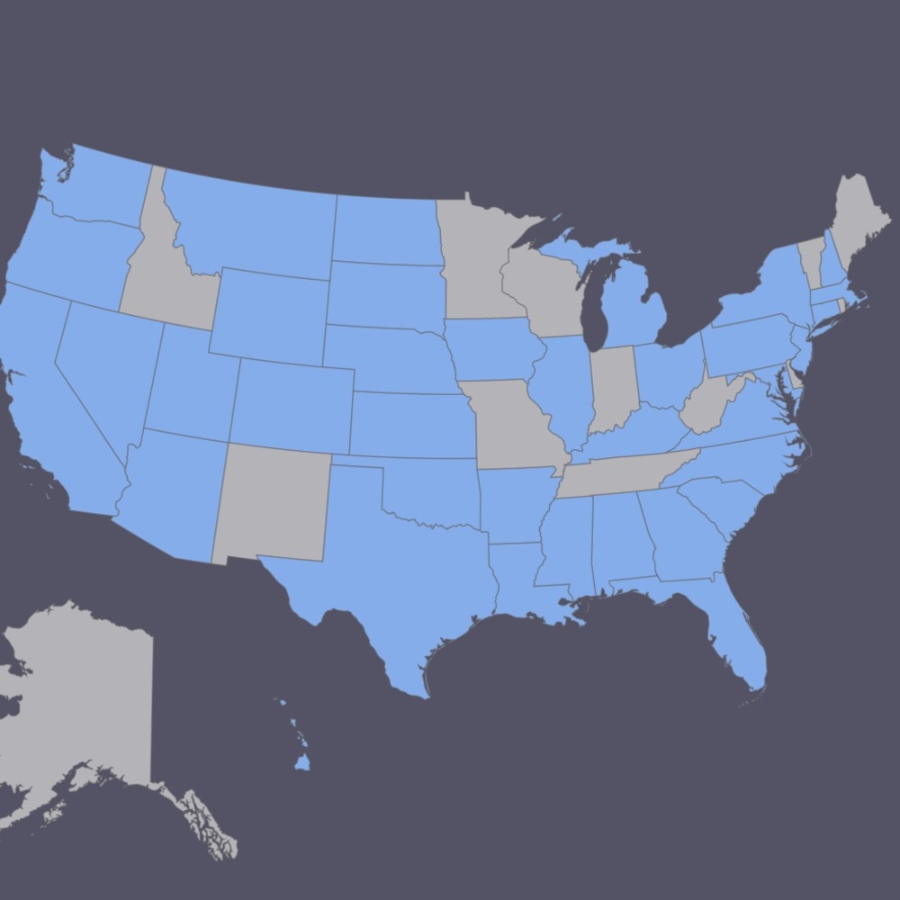 • All the States I've Shipped To! •