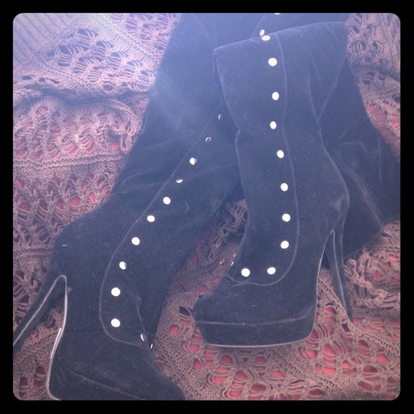 Over the knee high boots