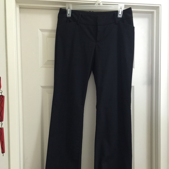 Pinstriped slacks