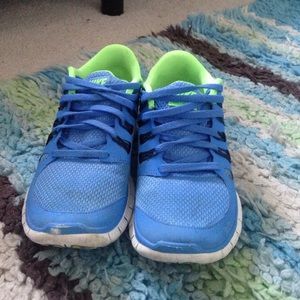Nike free 5.0 athletic shoes