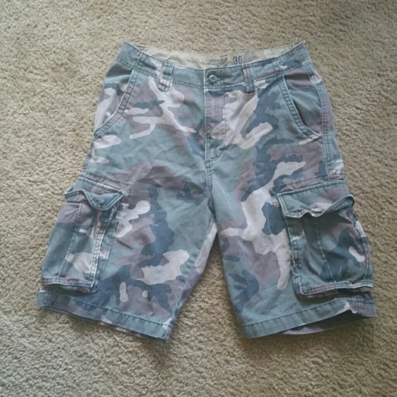 Camo cargo shorts
