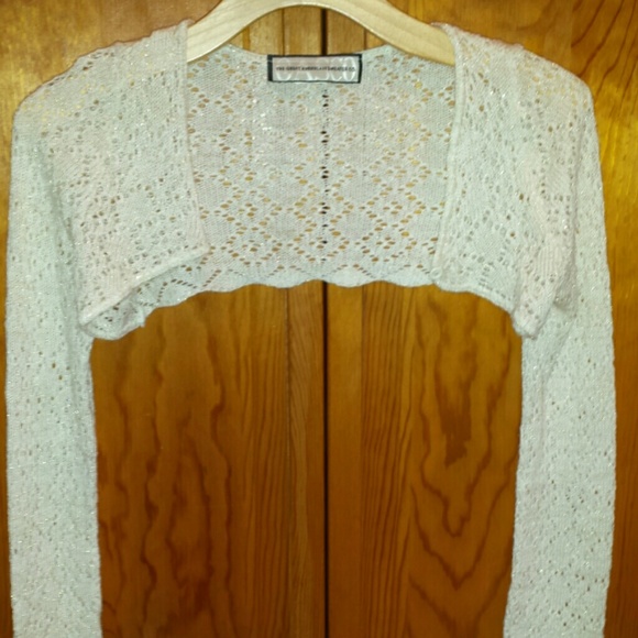Cream sweater with gold sparkle - Picture 1 of 2