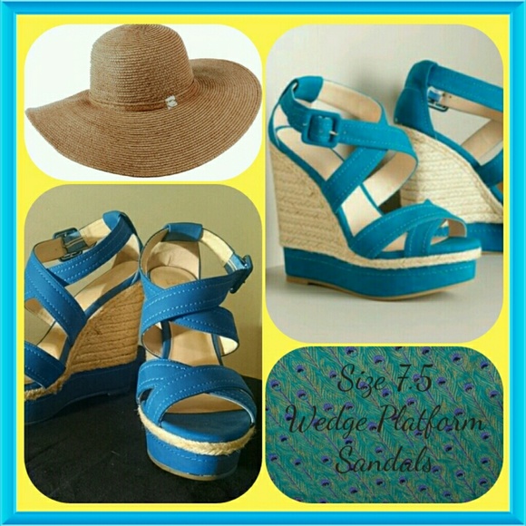 Elle Shoes - PRICE DROP Elle Platform Wedges NWOT