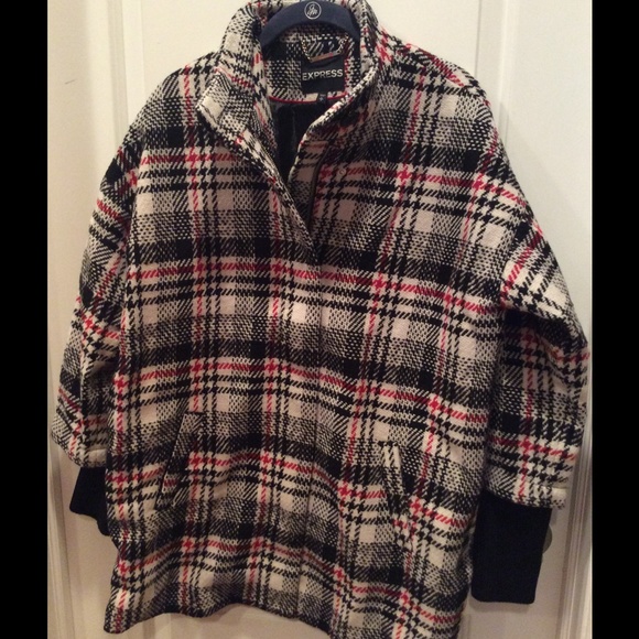Express Wool Plaid Coat!