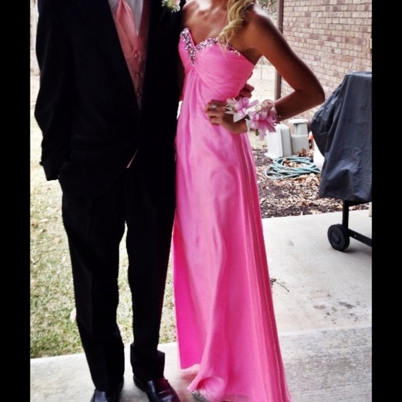prom dress bright pink 00
