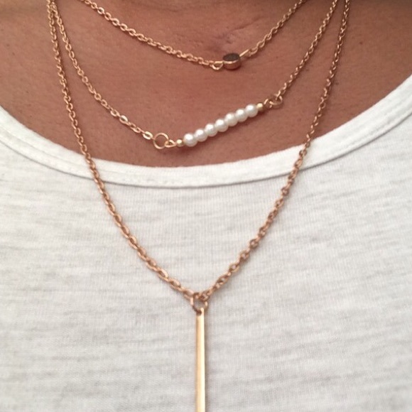 Fashion Jewelry Jewelry - ‼️Last One🎉HP & PM Pick🎉Triple Layered Necklace