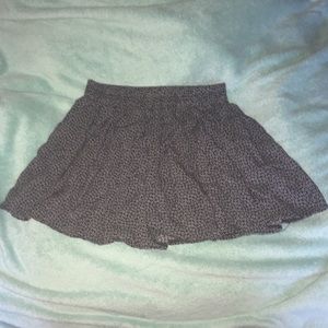 Brandy Melville Black and White flower skirt