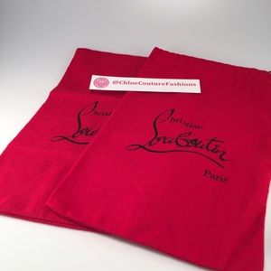 (2) TWO Christian Louboutin Dust Bags