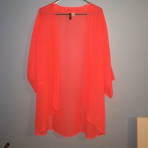 Neon Pink/Coral Kimono