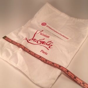 (1) Christian Louboutin White dust bag Authentic