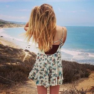 Brandy Melville Jada Teal Floral