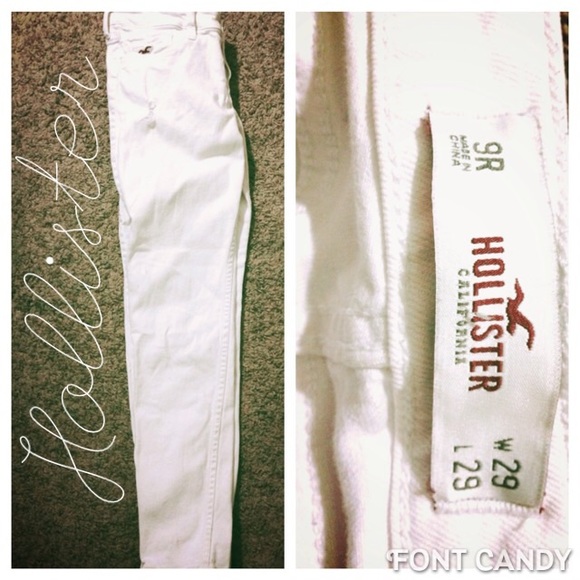 White Hollister pants