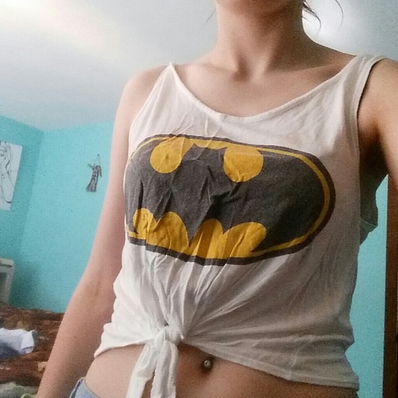 Crop top batman tank