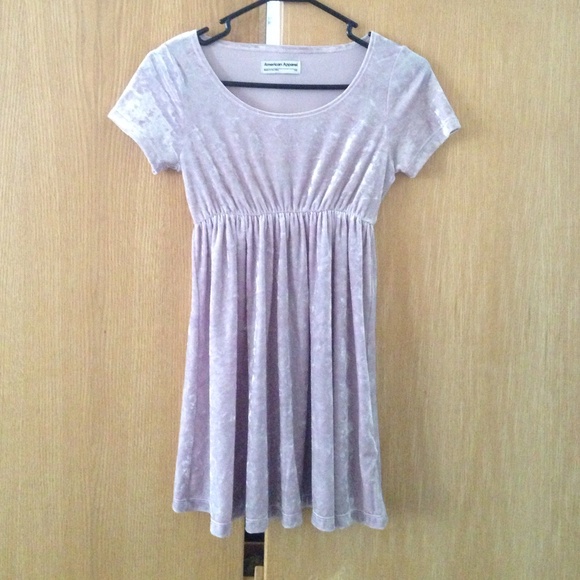 American Apparel Velvet Babydoll Dress