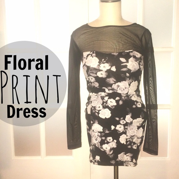Forever 21 Dresses & Skirts - 🎉30% OFF BDL🎉 Floral print mesh dress