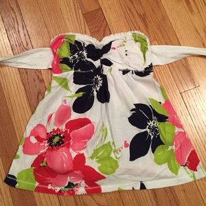 Hollister strapless floral top