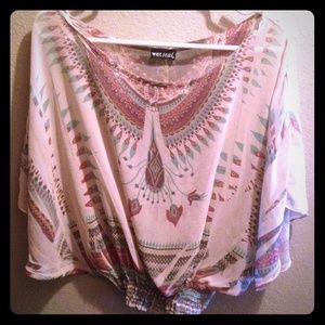 Wet seal sheer top size small