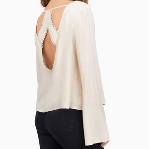 Cream Ready Set Flow Blouse