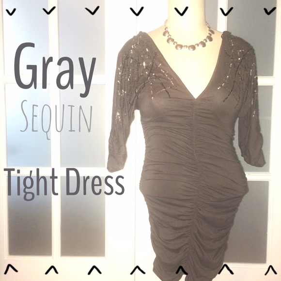 Guess Dresses & Skirts - 🎉30% OFF BDL🎉Gray sequin tight dress