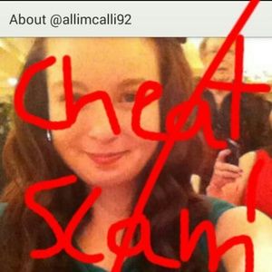 Cheat don't trade with her!!!