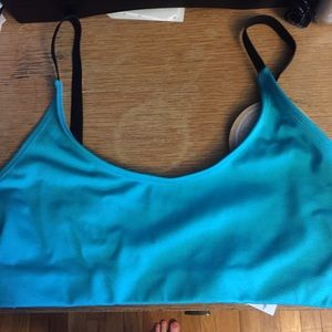 Onzie Yoga Cage Bra Teal and Black Size m/l
