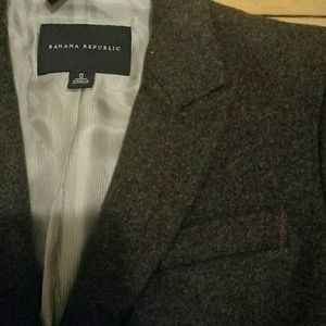 Gray wool Banana Republic blazer