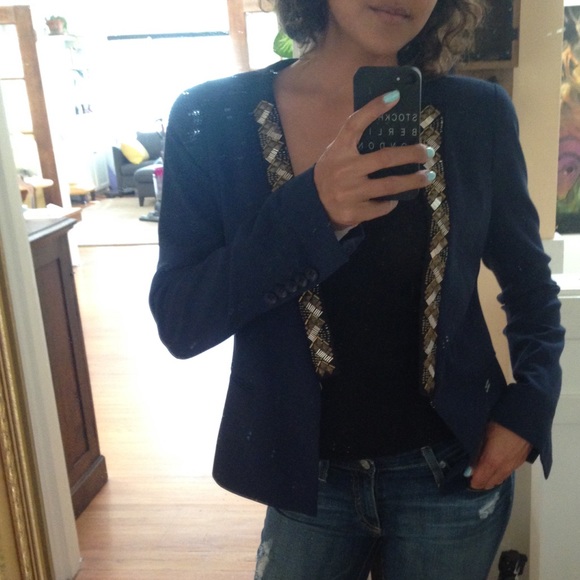 🚫SOLD - BCBG Cain Embellished Blazer - Picture 4 of 4