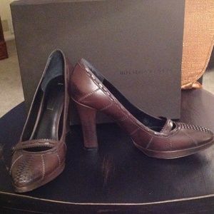 Authentic Bottega Veneta brown chucky heels