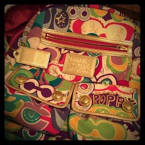 Poppy Coach Backpack 💚💛💜💖❤️