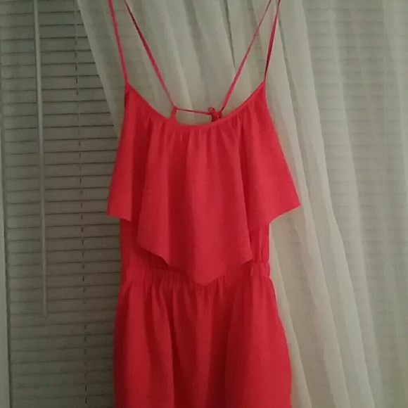 Bright Coral Sundress - Picture 2 of 4