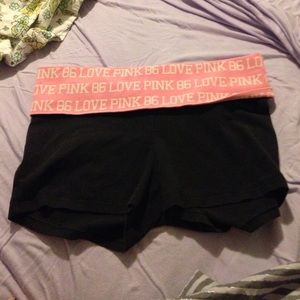 Pink yoga shorts!