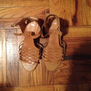 Gap Brown & Black Gladiator Wedge Sandal Bundle