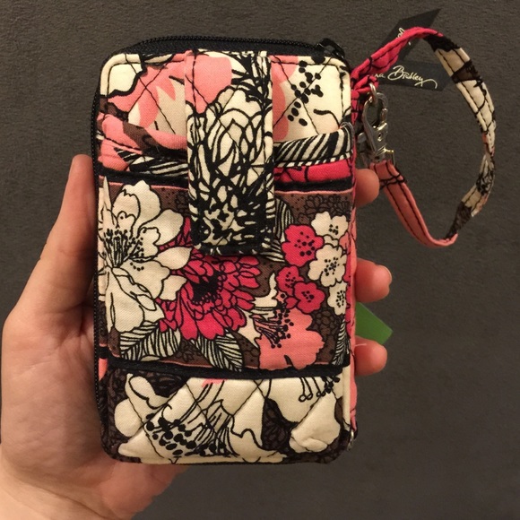 Vera Bradley Wristlet - Mocha Rouge