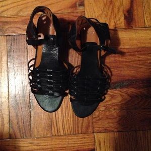 Gap Black Gladiator Wedge Sandal
