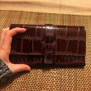 Wine colored also wallet