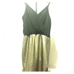 Sexy Forever 21 Black and Gold Dress.