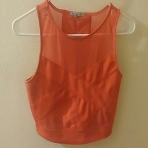 Charlotte Russe red crop top