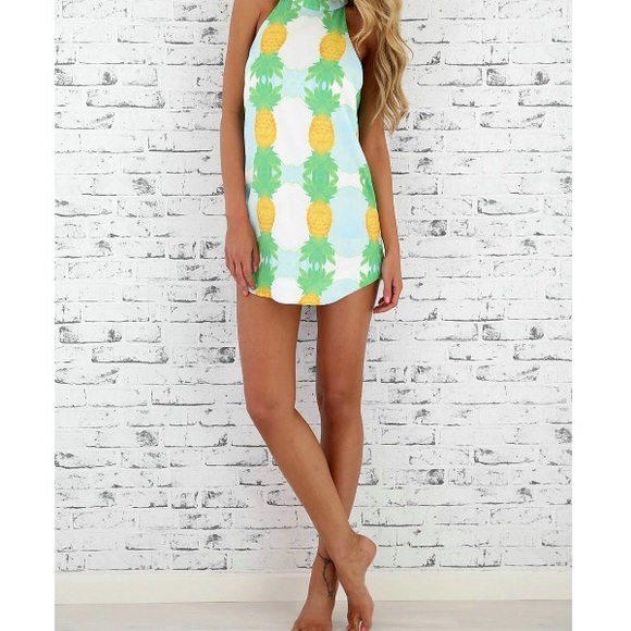 Dresses & Skirts - Pineapple dress & leo lace shorts