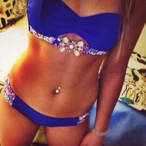 •SOLD• Blue Victoria Secret Swim Suit