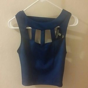 Charlotte Russe dark purple crop top